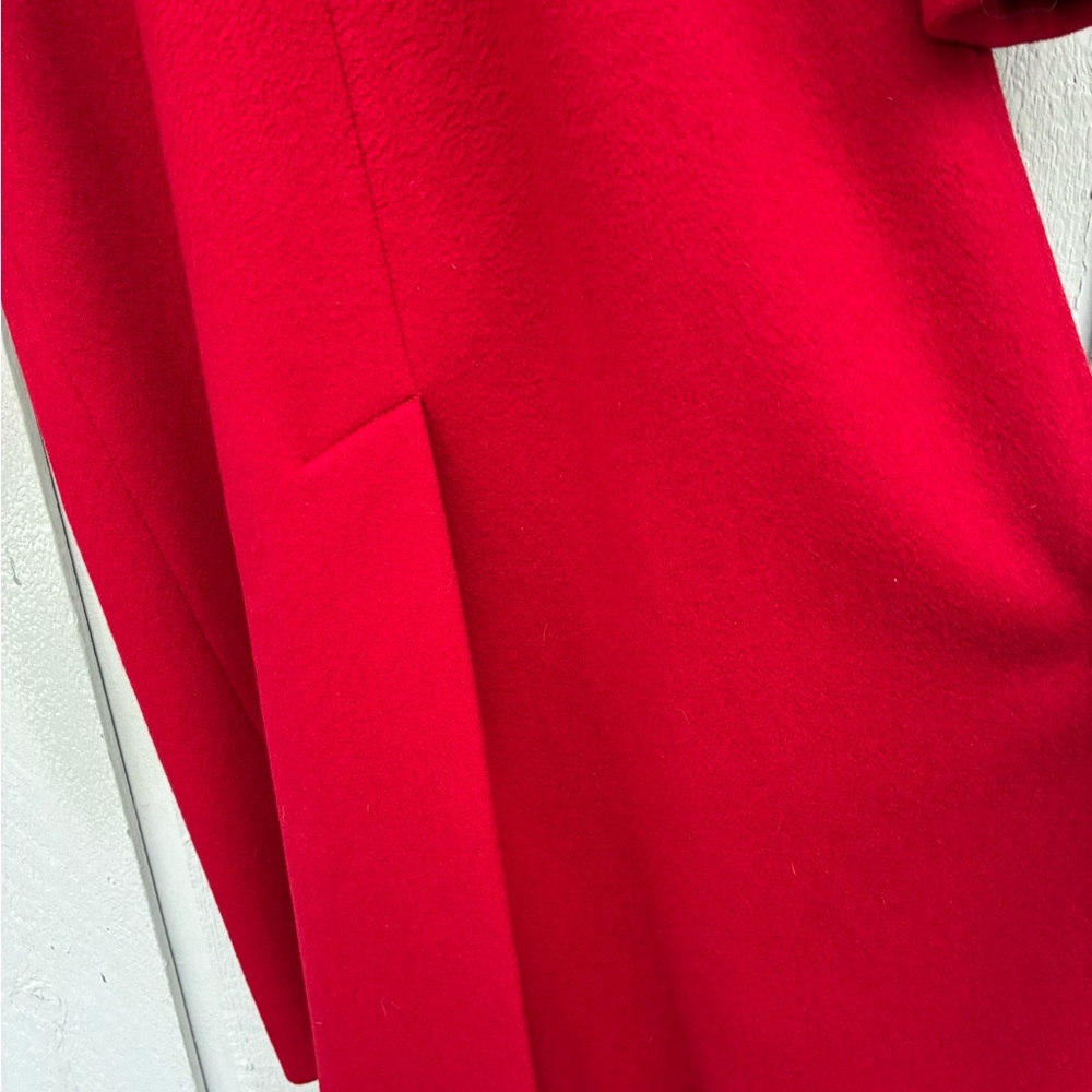 Elegant Vintage Talbots Red Wool Coat 2P – Classic Long Winter Style - Picture 10 of 11